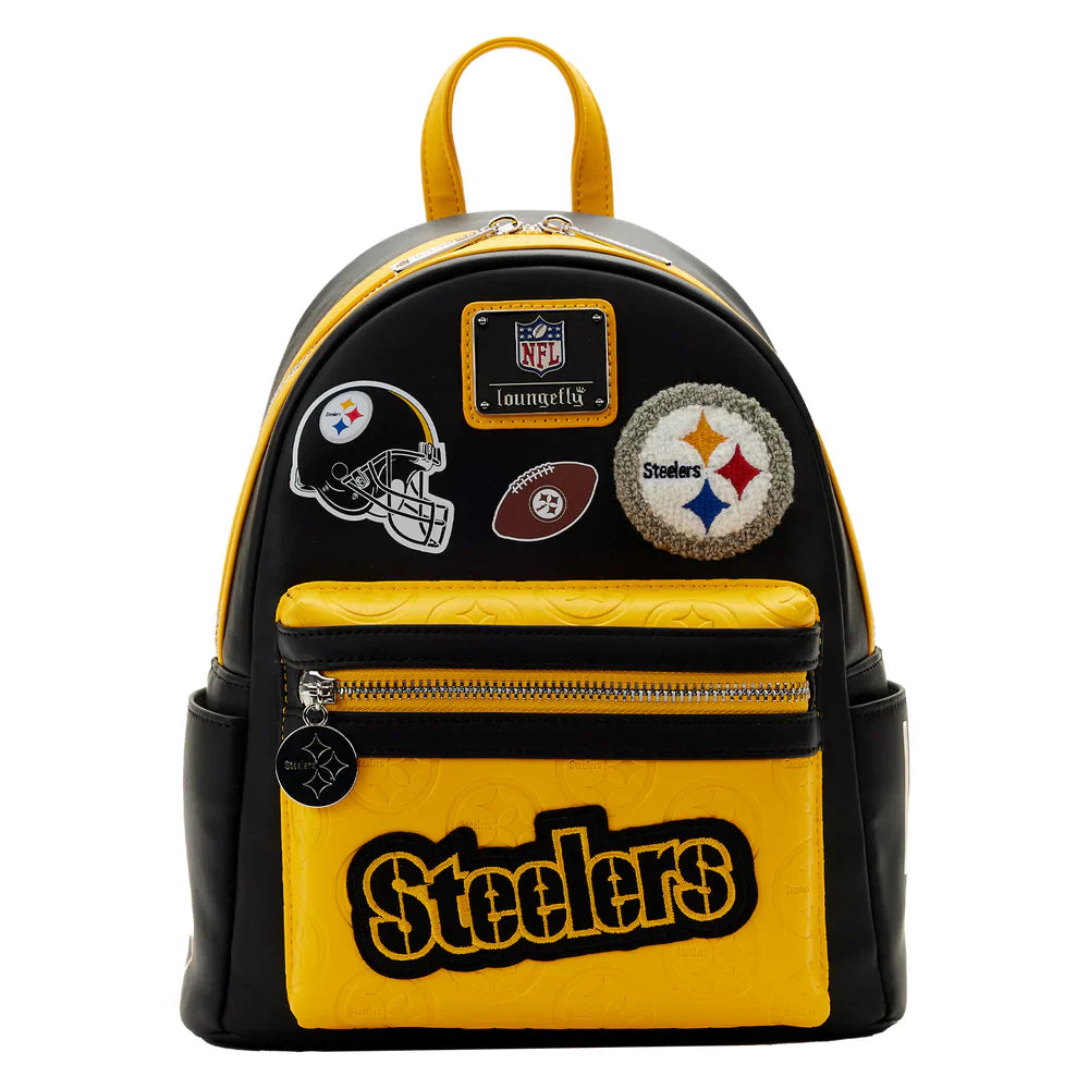 Loungefly NFL Pittsburg Steelers Patches Mini Backpack-zoom-1
