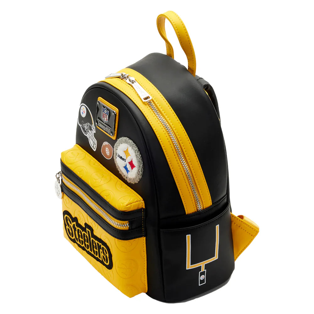 Loungefly NFL Pittsburg Steelers Patches Mini Backpack-2