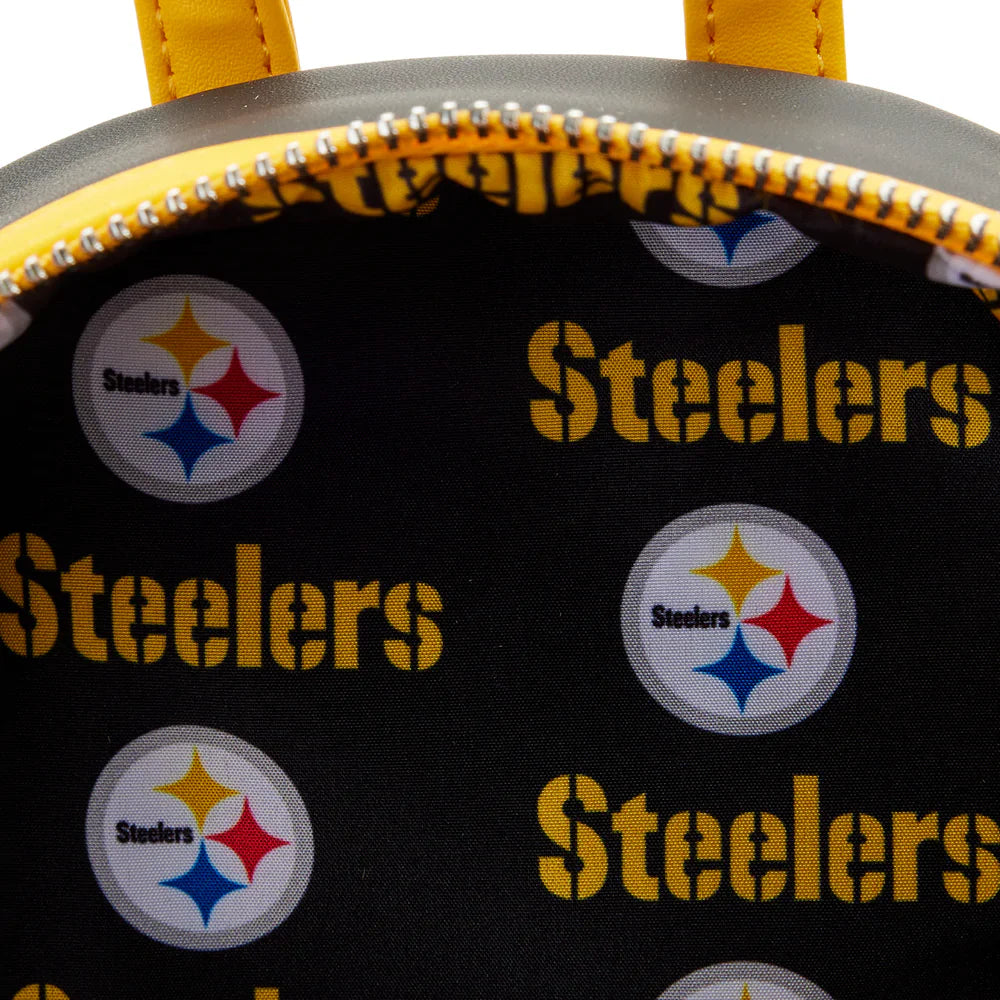 Loungefly NFL Pittsburg Steelers Patches Mini Backpack-zoom-5