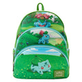 Loungefly Pokemon Bulbasaur Evolutions Triple Pocket Mini Backpack