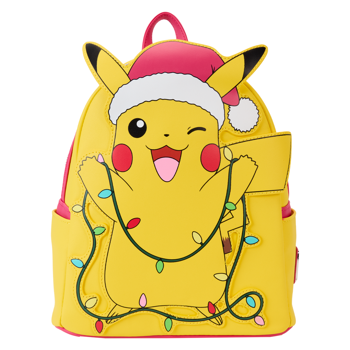 Loungefly Pokemon Santa Pikachu Christmas Lights Light Up Mini Backpack