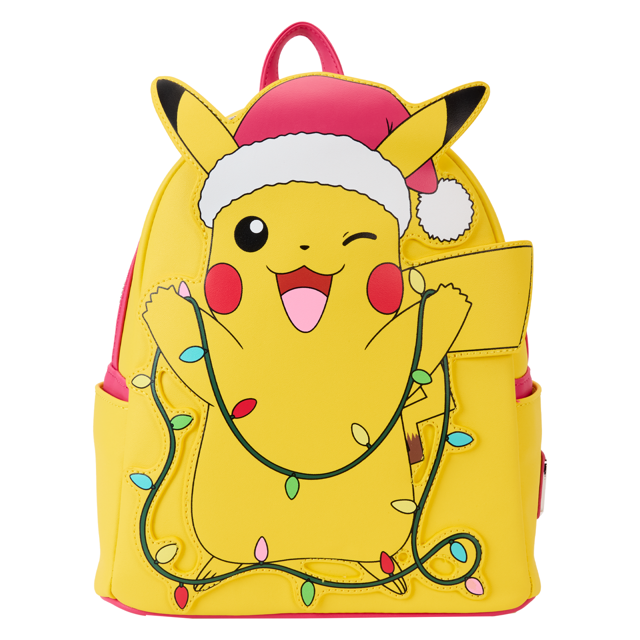 Loungefly Pokemon Santa Pikachu Christmas Lights Light Up Mini Backpack