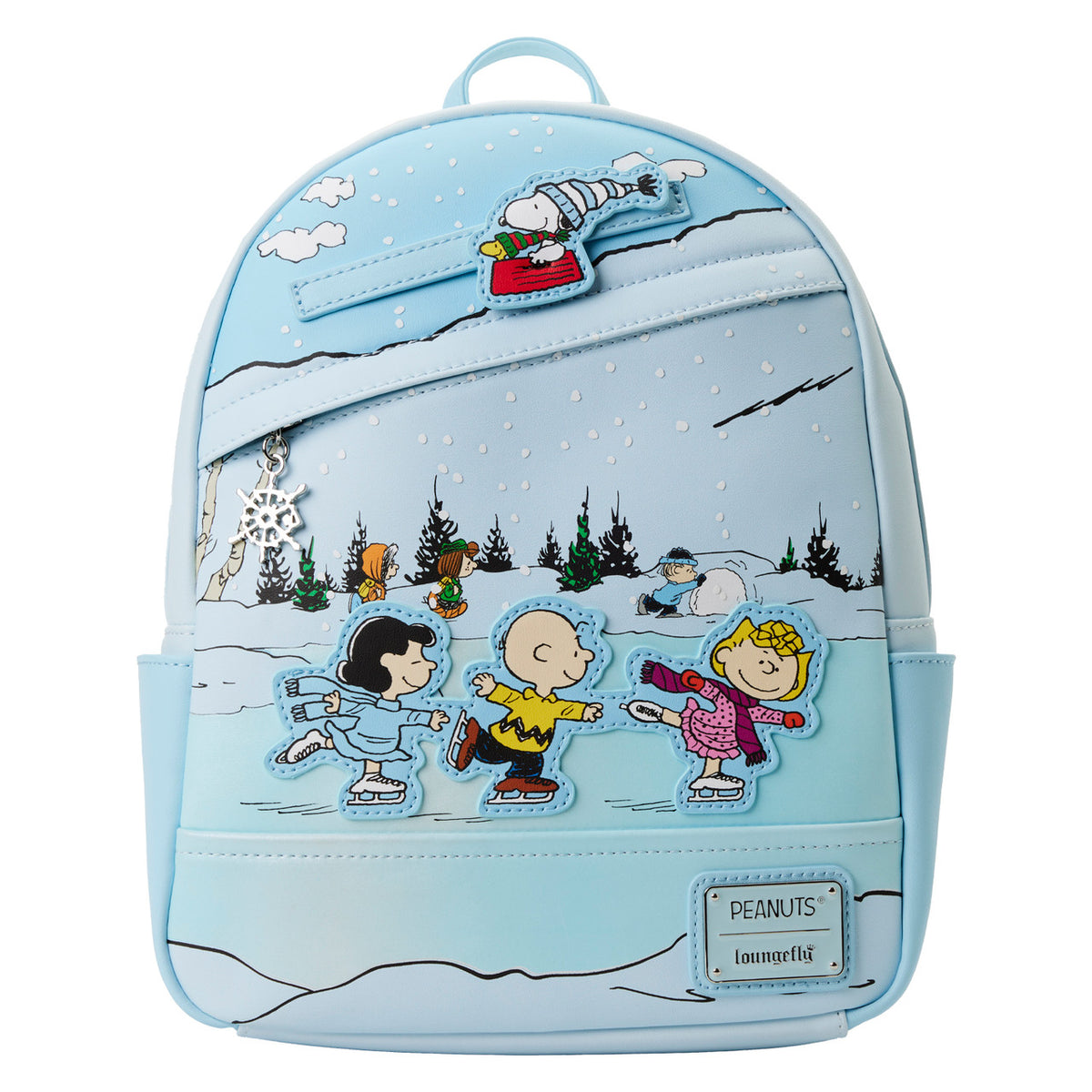 Loungefly Peanuts Charlie Brown Ice Skating Mini Backpack-zoom-1