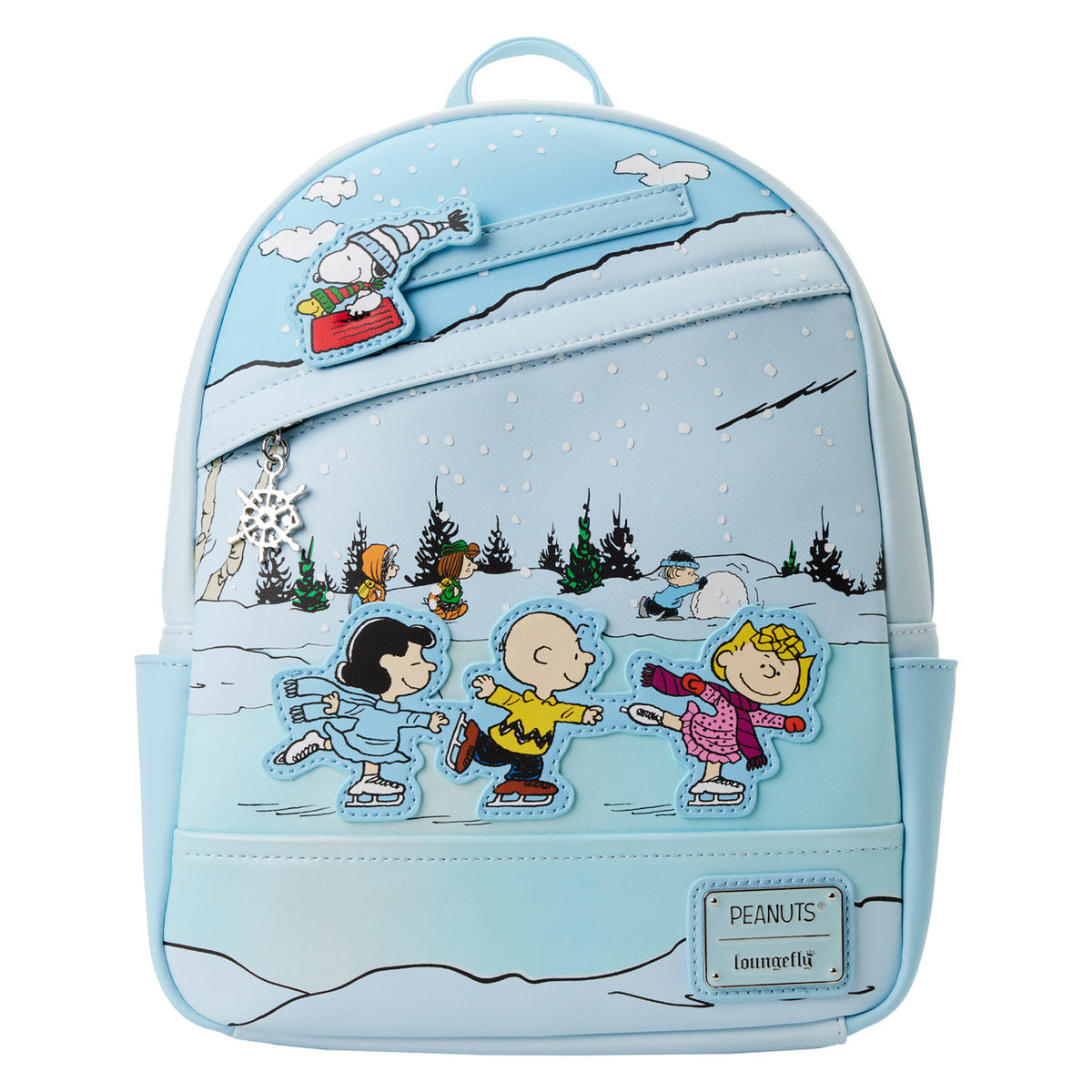 Loungefly Peanuts Charlie Brown Ice Skating Mini Backpack-zoom-2