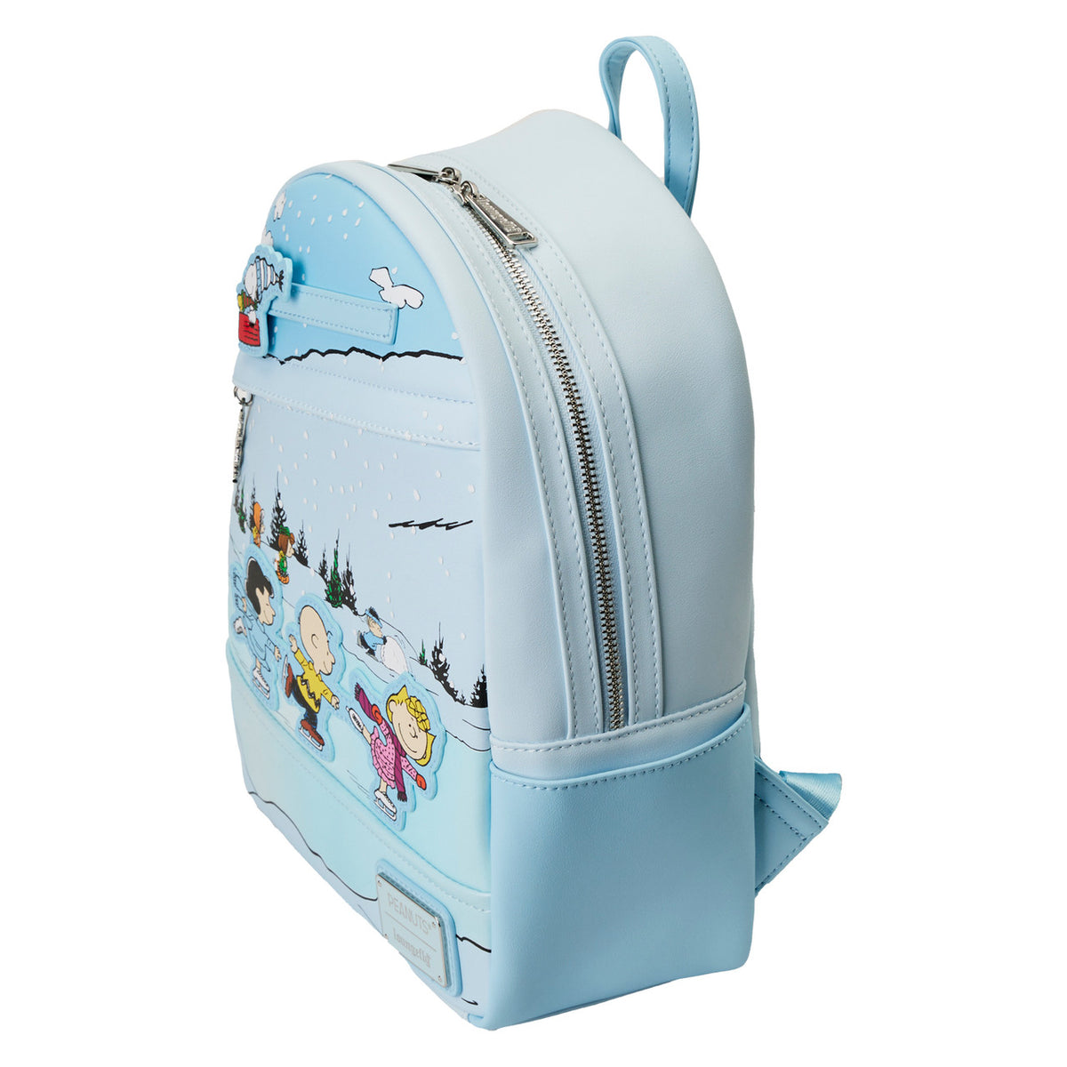 Loungefly Peanuts Charlie Brown Ice Skating Mini Backpack-4