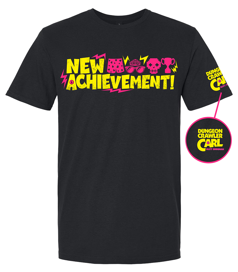 New Achievement! Dungeon Crawler Carl T Shirt-zoom-1