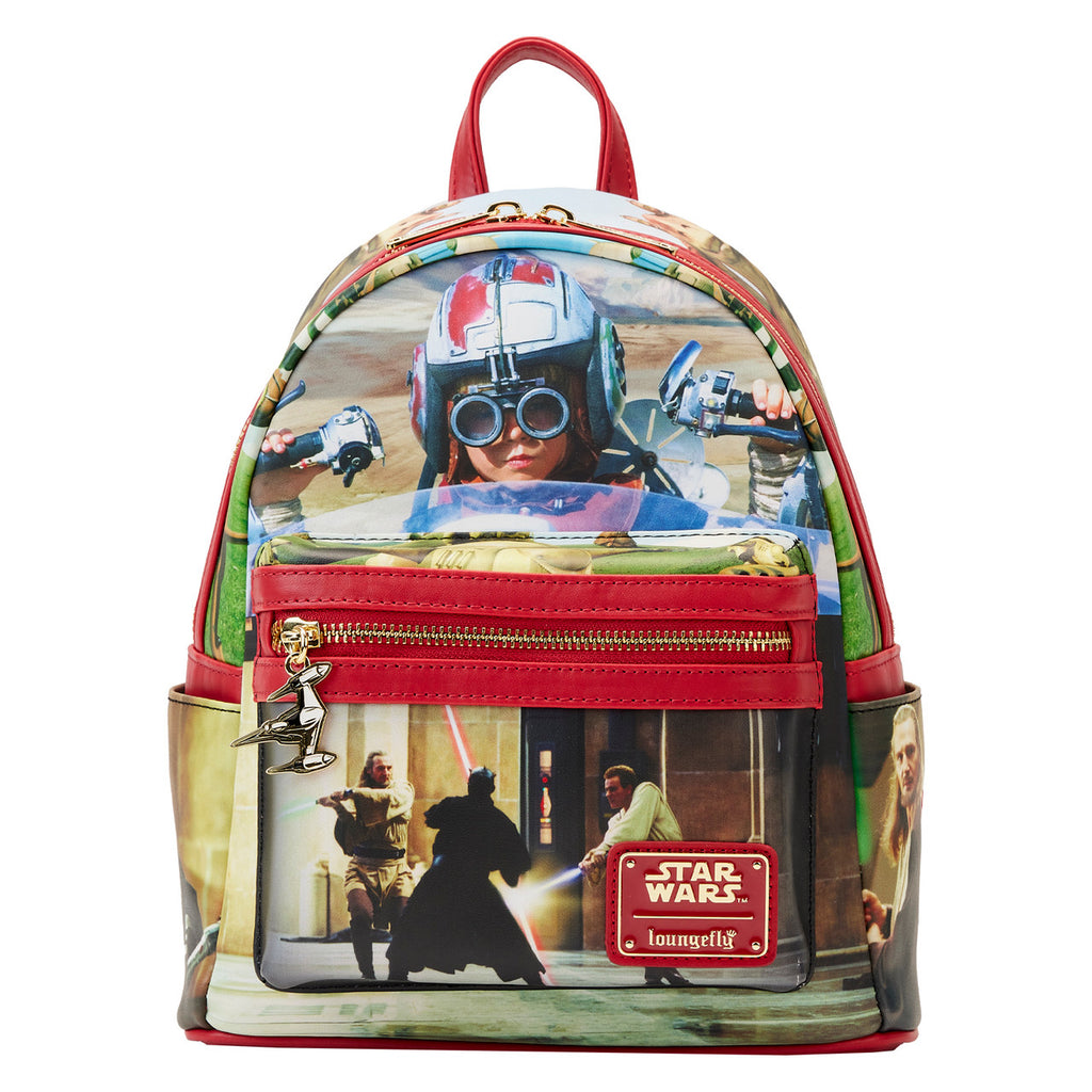Loungefly Disney Star Wars Scenes from The Phantom Menace Mini Backpack