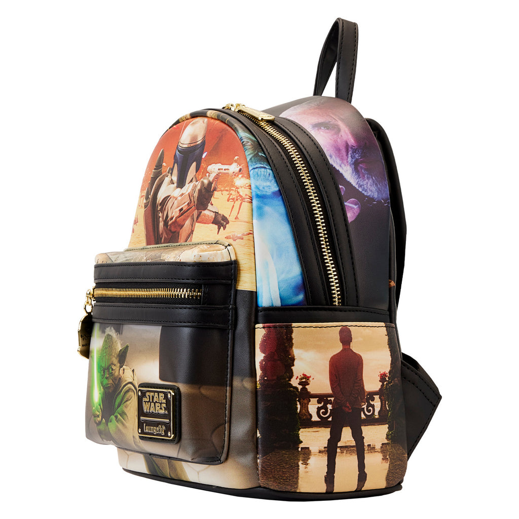 Loungefly Star Wars Episode II Attack of the Clones Scenes Mini Backpack