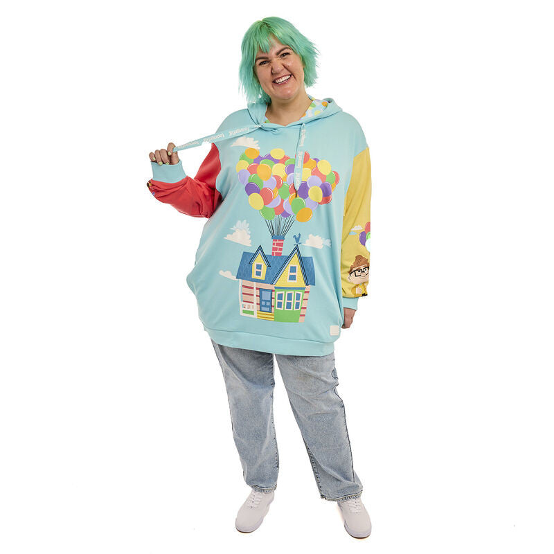 Loungefly Pixar Up 15th Anniversary Color Block unisex hoodie