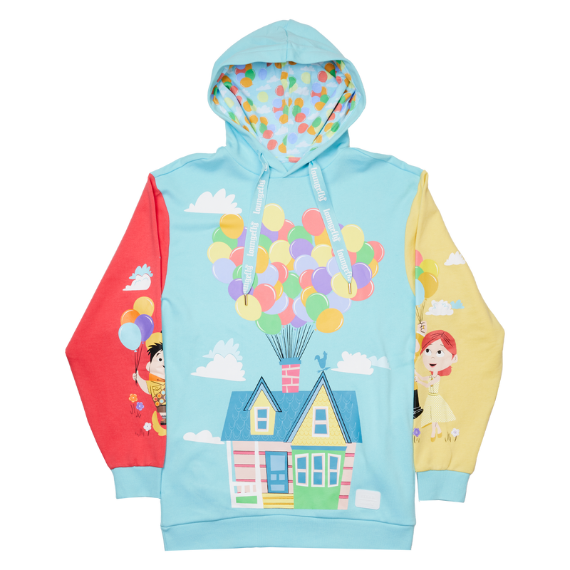Loungefly Pixar Up 15th Anniversary Color Block unisex hoodie