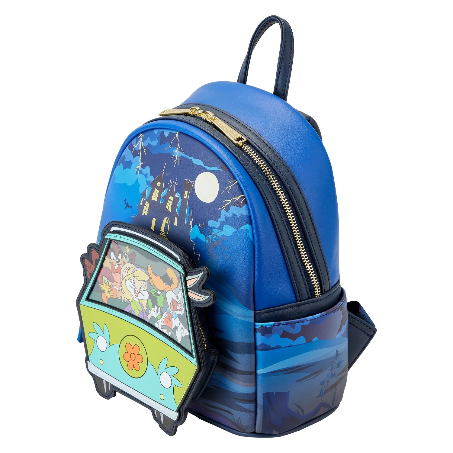 Loungefly Warner Bros 100th Anniversary Looney Tunes Scooby Mash up Glow in the Dark mini backpack-zoom-4