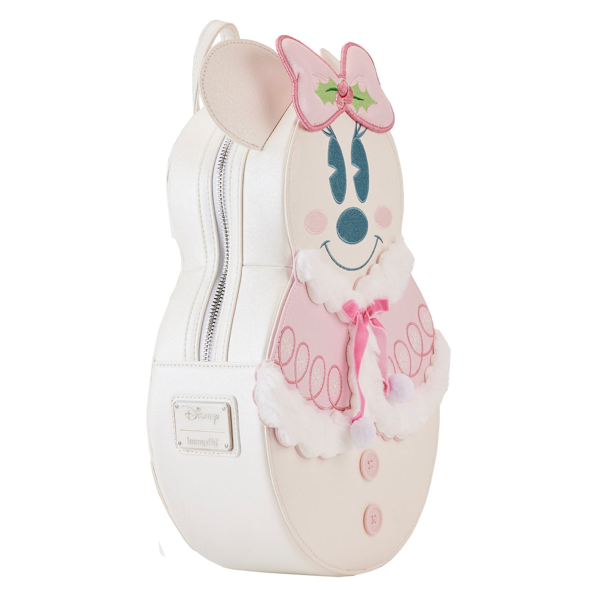 Loungefly Disney Minnie Mouse Pastel Figural Snowman Mini Backpack-2