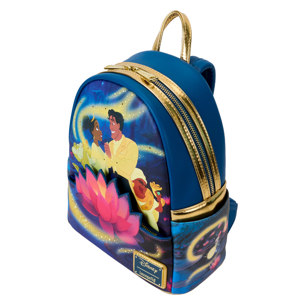 Loungefly Disney The Princess And The Frog 15th Anniversary Tiana & Naveen Glow Mini Backpack