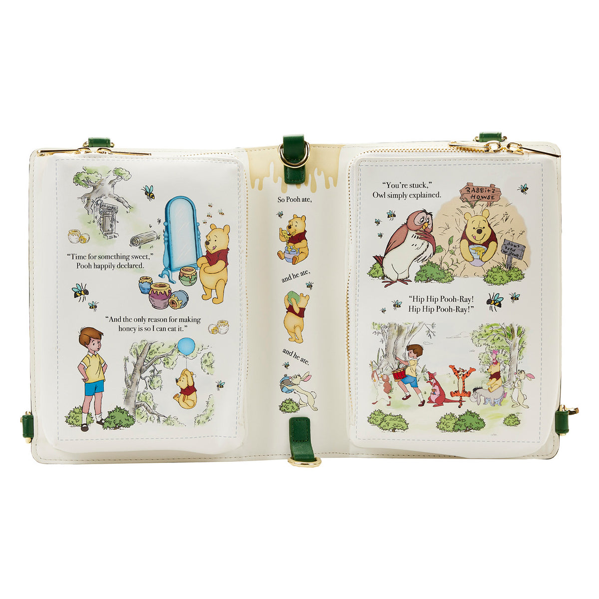 Loungefly Disney Winnie The Pooh Classic Book Convertible Crossbody-zoom-5