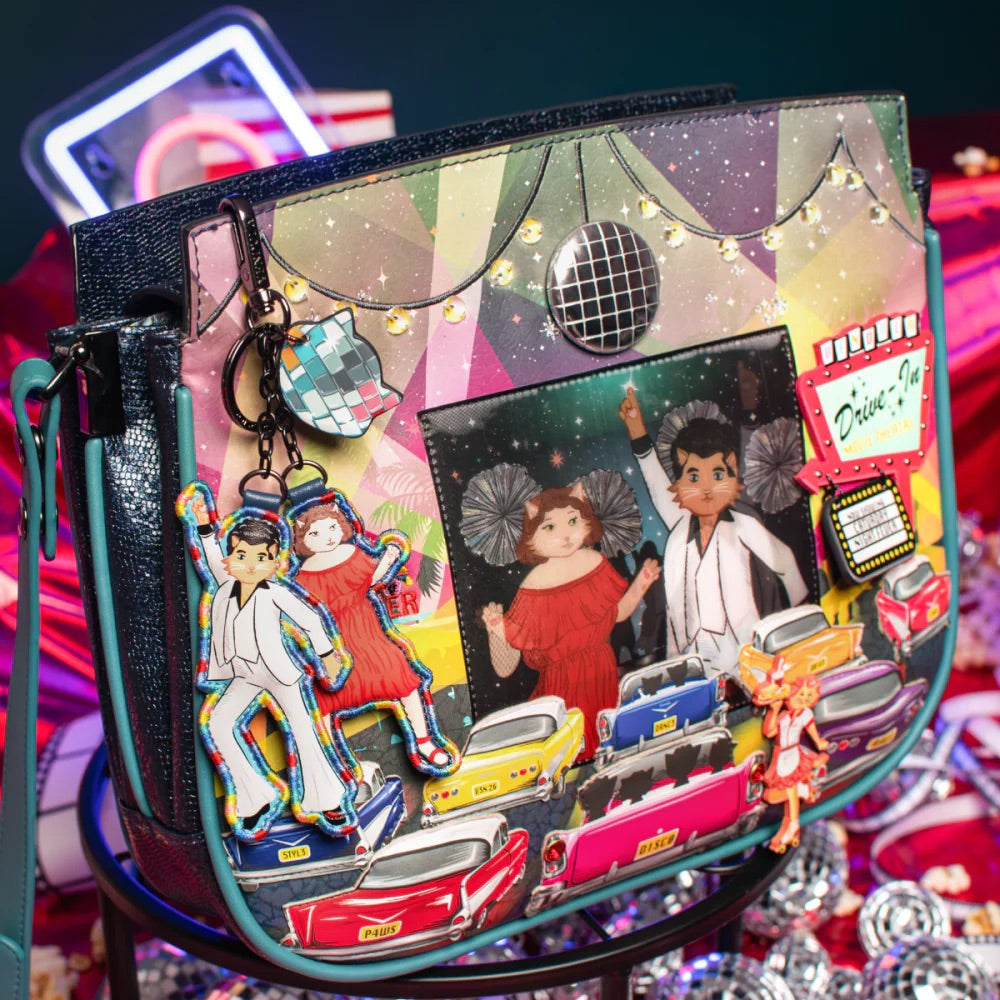 Vendula London Caturday Night Fever Heather Crossbody