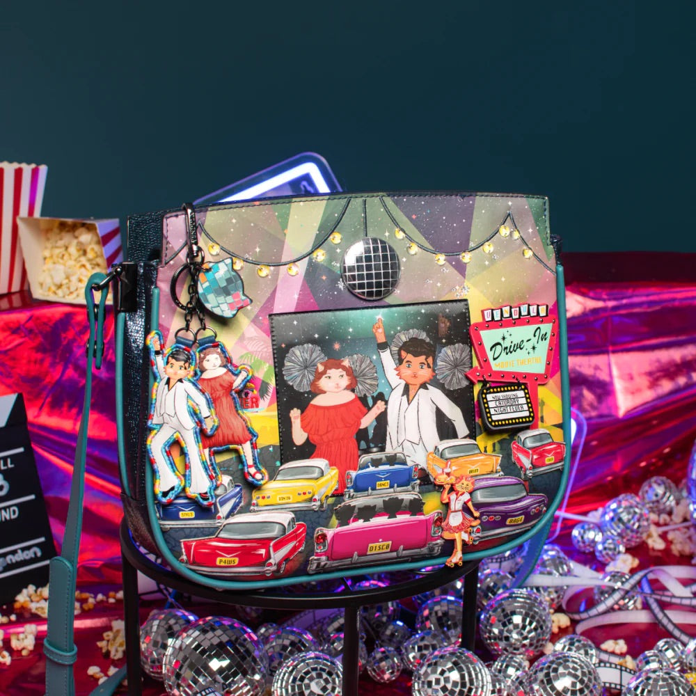 Vendula London Caturday Night Fever Heather Crossbody