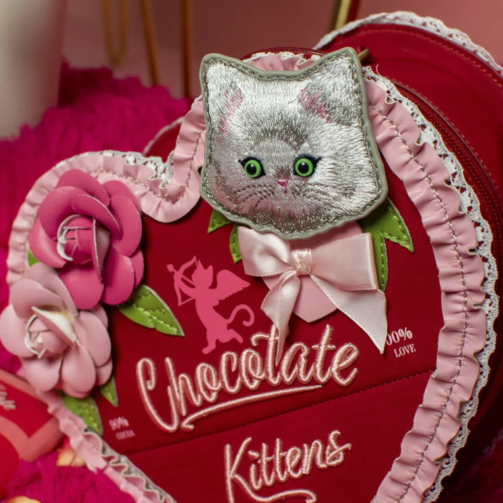 Vendula London The Chocolate Box Heart Chocolate Box Bag-3