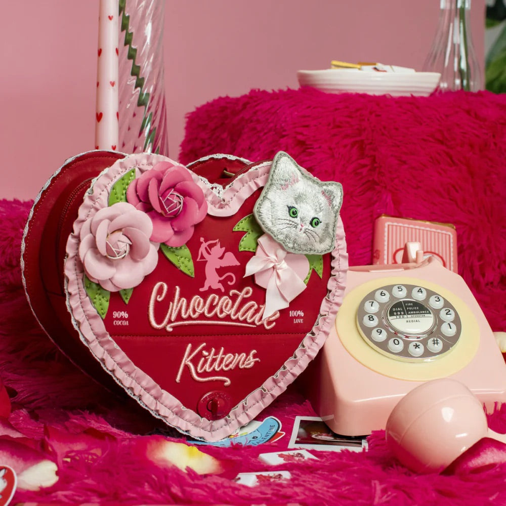 Vendula London The Chocolate Box Heart Chocolate Box Bag