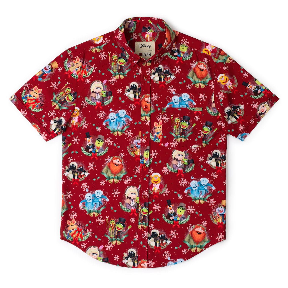 RSVLTS Disney's The Muppet Christmas Carol "Feels Like Christmas" – KUNUFLEX Short Sleeve Shirt