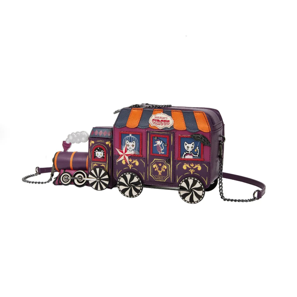 Vendula London Skelecat's Traveling Ghost Circus Train Bag-3