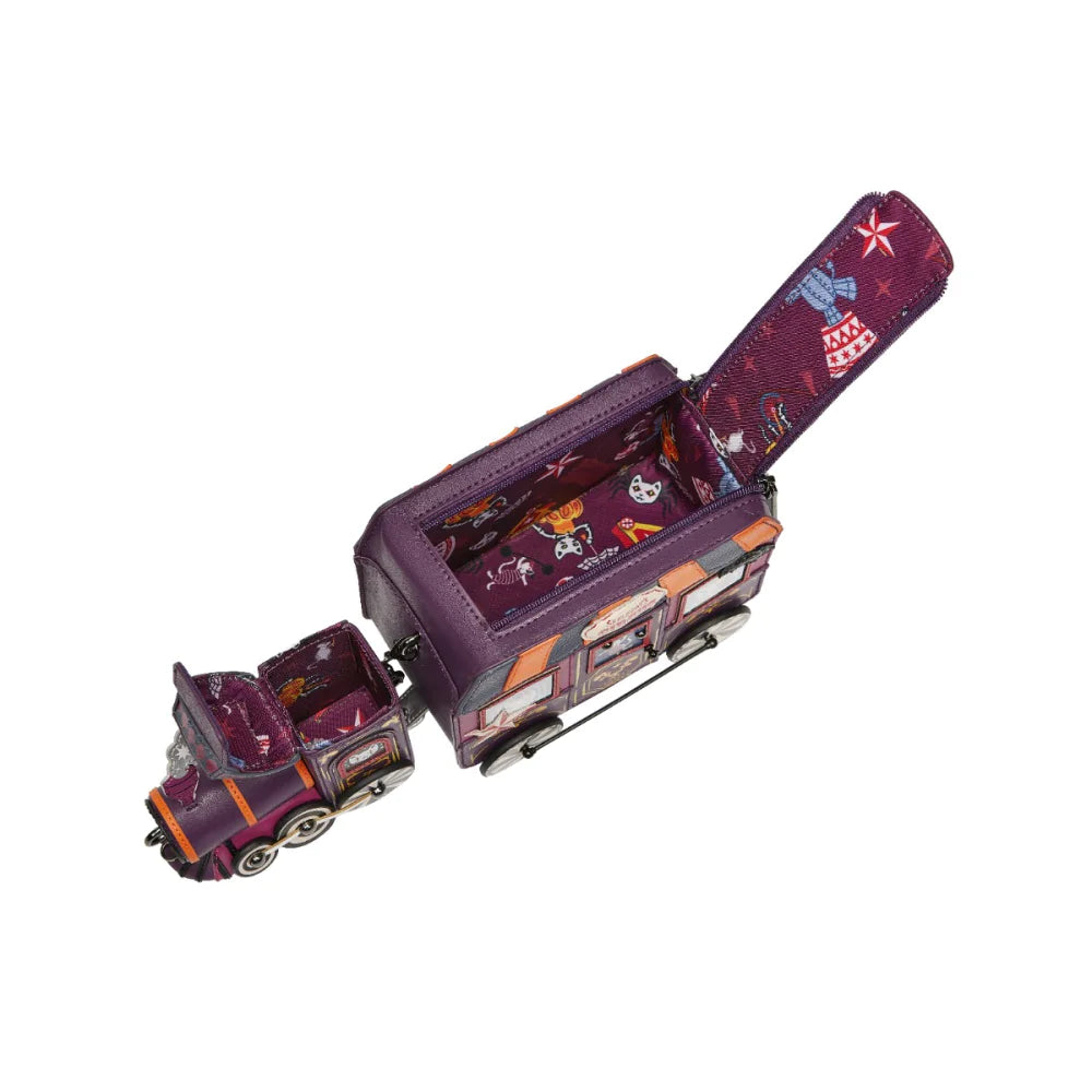 Vendula London Skelecat's Traveling Ghost Circus Train Bag-7