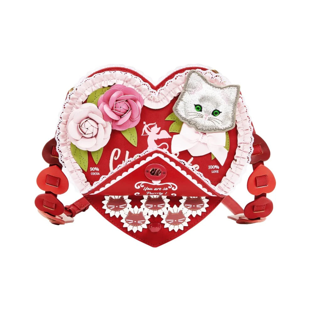Vendula London The Chocolate Box Heart Chocolate Box Bag-10