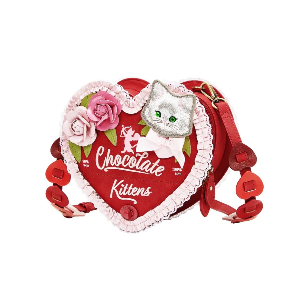 Vendula London The Chocolate Box Heart Chocolate Box Bag-12