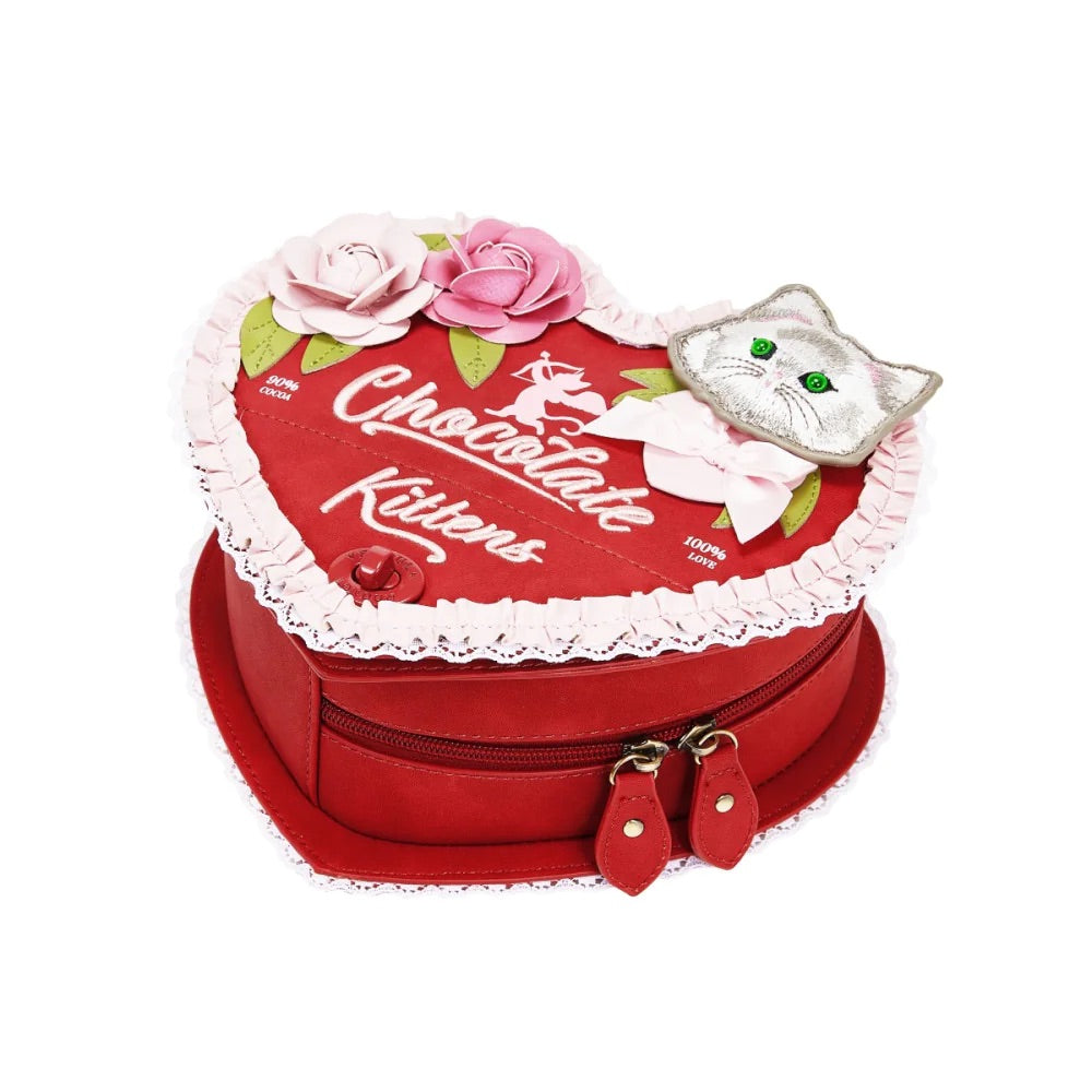 Vendula London The Chocolate Box Heart Chocolate Box Bag-14