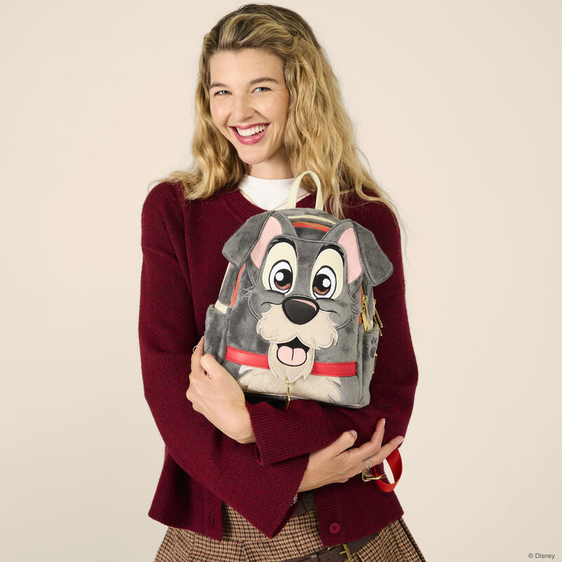 Loungefly Lady and the Tramp Plush Cosplay Mini Backpack-zoom-2