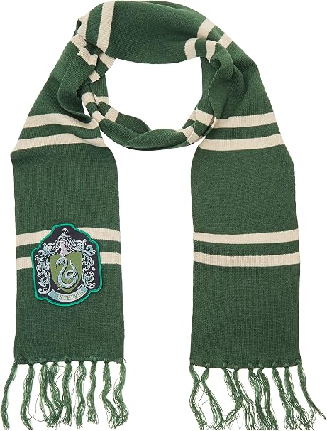 Harry Potter Slytherin Patch Knit Scarf, OSFM-zoom-2