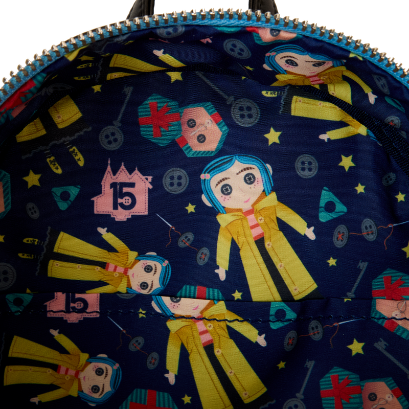 Loungefly Coraline 15th Anniversary Laika Doll Metallic Cosplay Mini Backpack-zoom-8