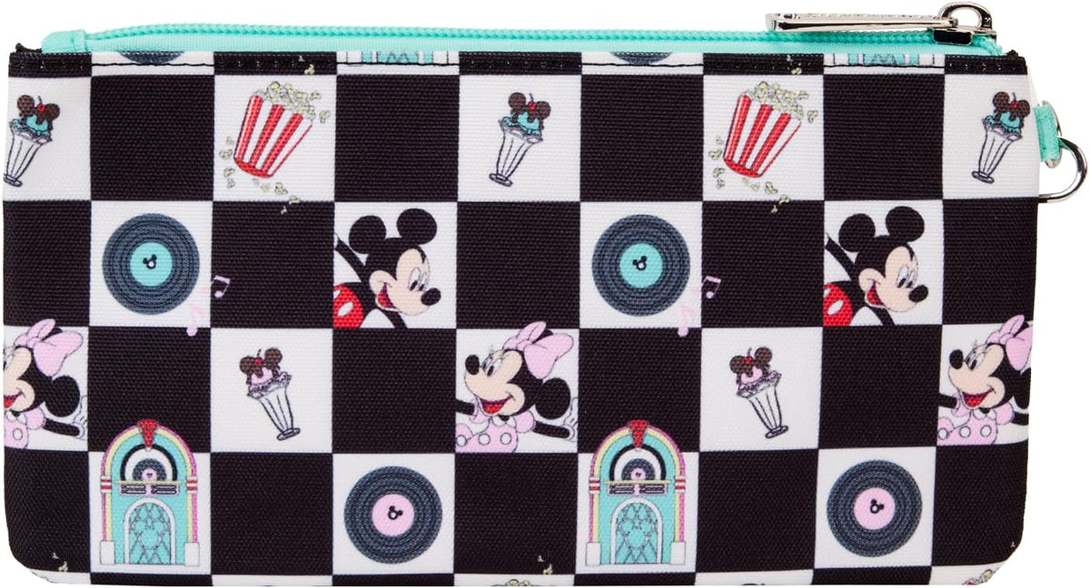 Mickey and Minnie Date Night Diner Nylon Wristlet-zoom-3