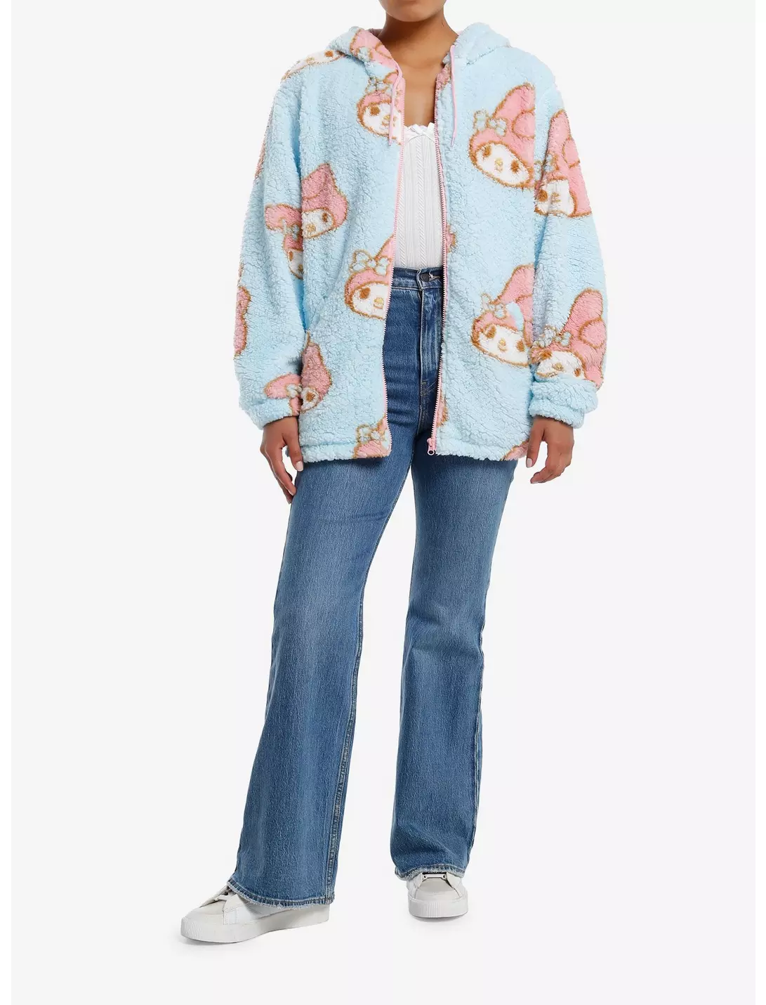 Sanrio My Melody Blue Sherpa Girls Hoodie