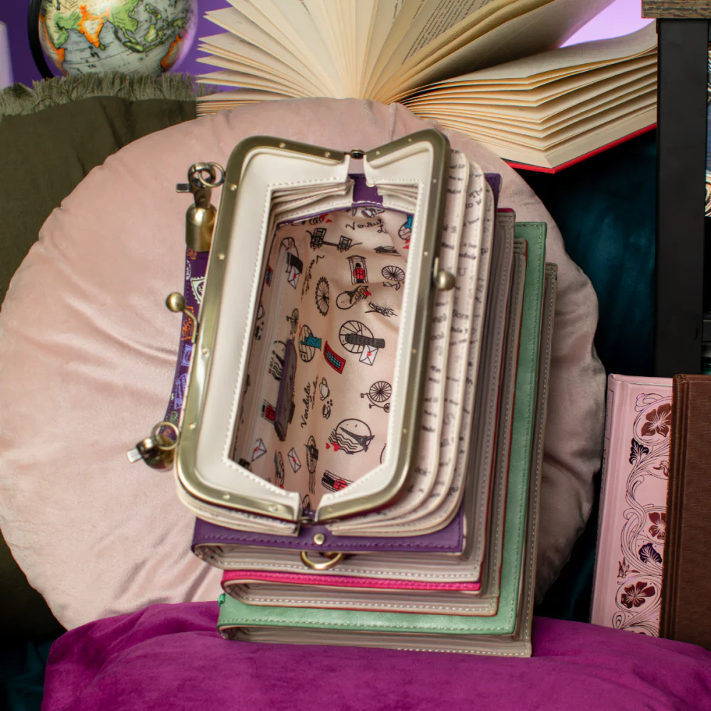 Vendula London Travelling Library Bookshop Turn The Page Bag-zoom-14