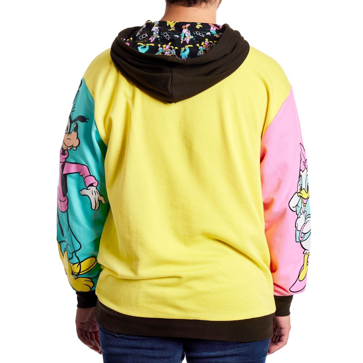 Loungefly Disney100 Mickey & Friends Classic Color Block Unisex Hoodie-zoom-4