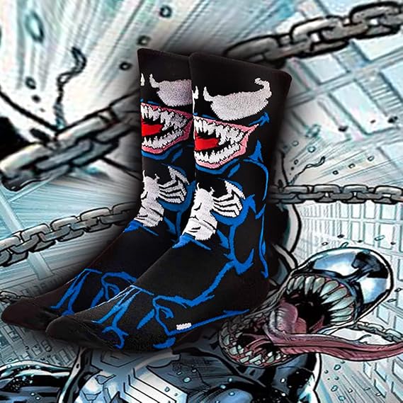 Marvel Venom Symbiote Casual 360 Crew Socks-zoom-4