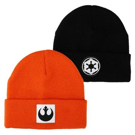 Star Wars 2-Pack Black and Orange Cuff Beanie Combo-1