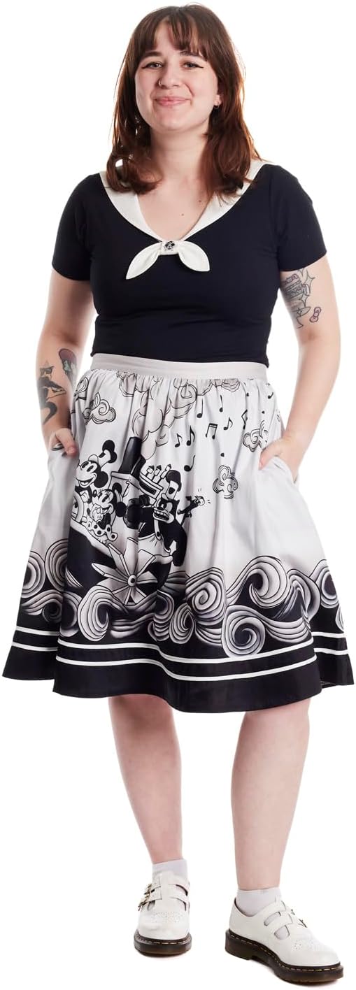 Loungefly Stitch Shoppe Disney Steamboat Willie Sailor top