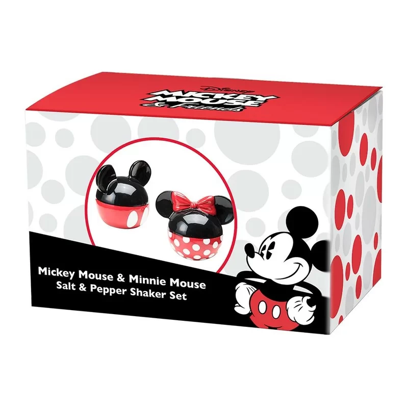 Disney Mickey and Minnie Mouse Ceramic Salt and Pepper Set