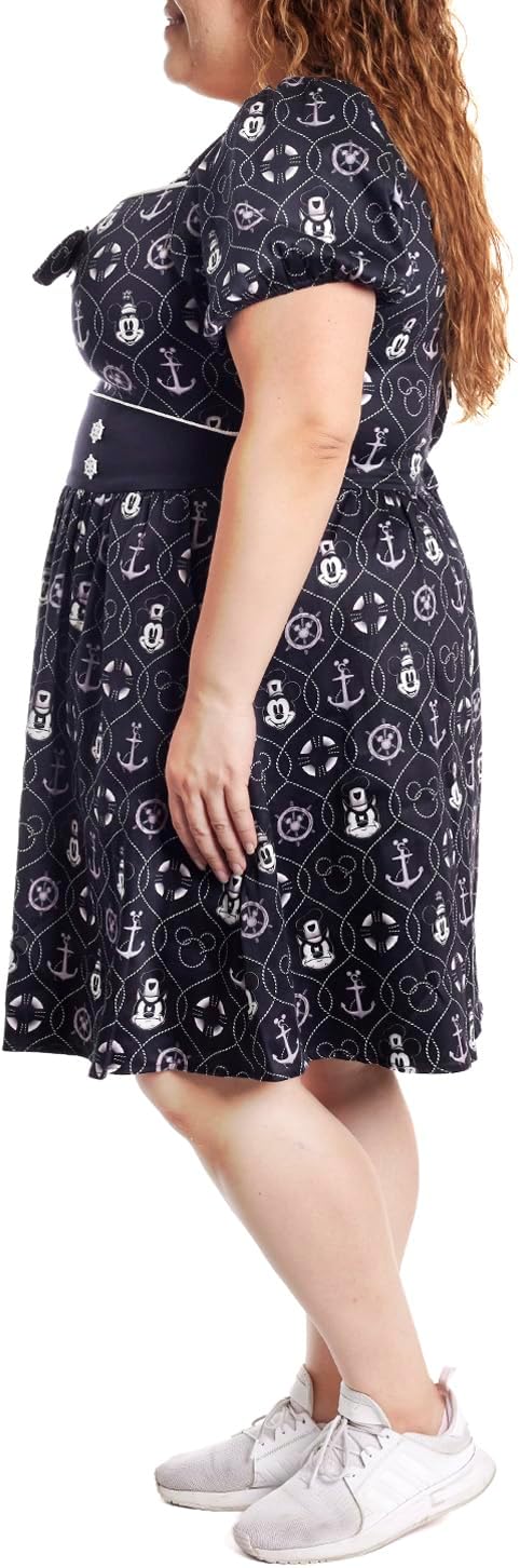 Loungefly Stitch Shoppe Disney Steamboat Willie Sailor Dress