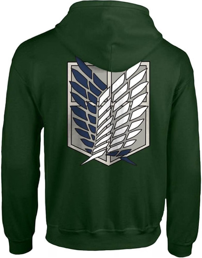 Attack On Titan Survey Corps Zip Hoodie-4