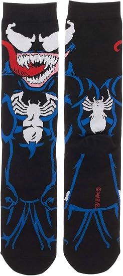 Marvel Venom Symbiote Casual 360 Crew Socks-2