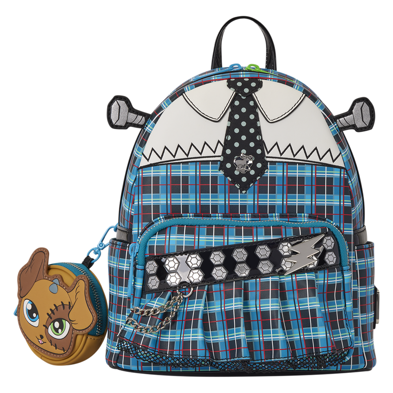 Loungefly Monster High Frankie Cosplay Mini Backpack with Coin Bag