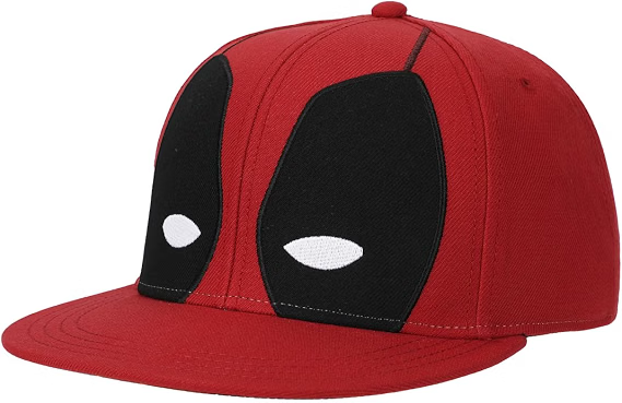 Marvel Deadpool Big Face Flat Bill Snapback-zoom-2
