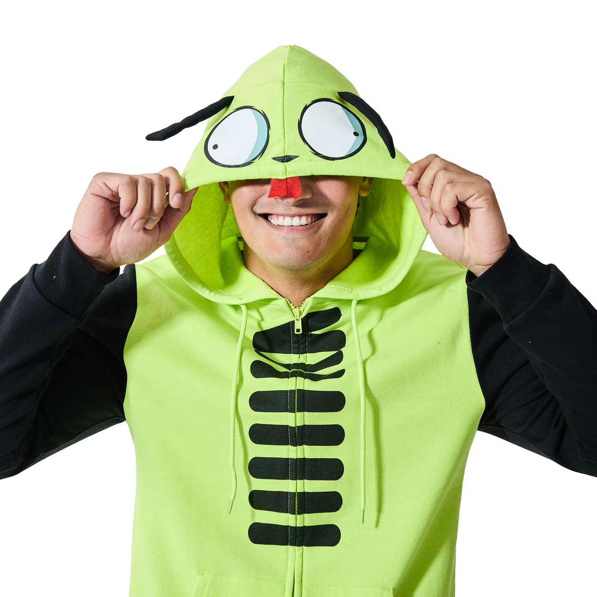 Invader Zim Air long sleeve mens color block cosplay hoodie-4