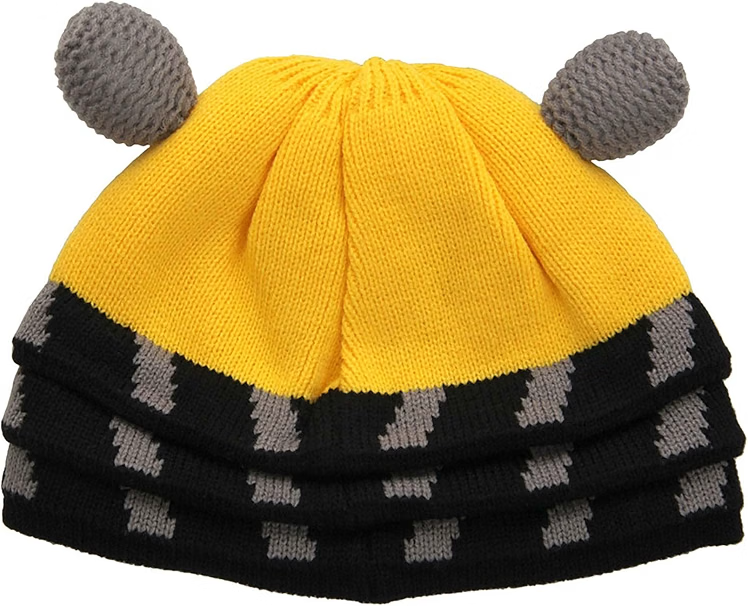 Doctor Who Yellow Dalek Extraterrestrial Cyborg Beanie-zoom-2