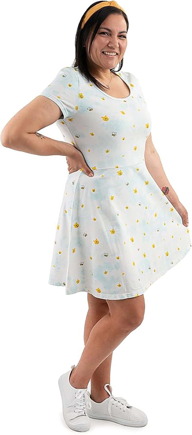 Loungefly Apparel Disney Winnie the Pooh Daisy Skater Dress-zoom-3