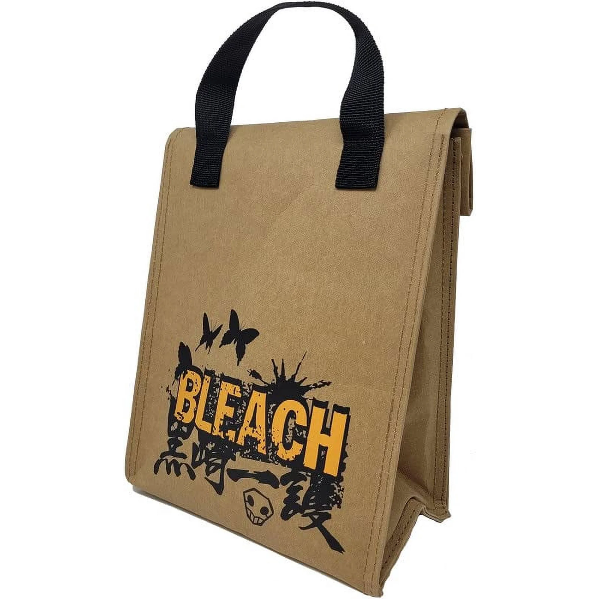 Bleach Ichigo with Icons Reusable Roll-Top Anime Student Lunch Tote-5