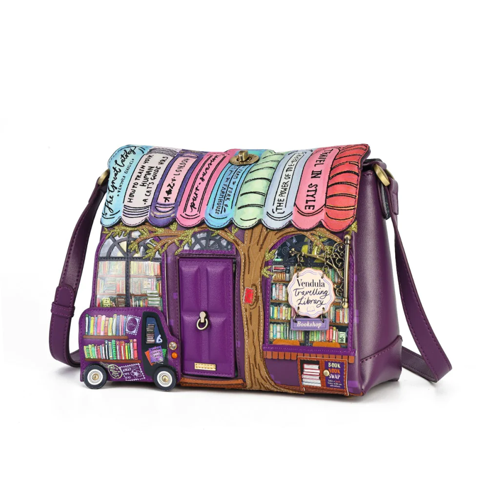Vendula London Travelling Library Bookshop Alice Bag-4