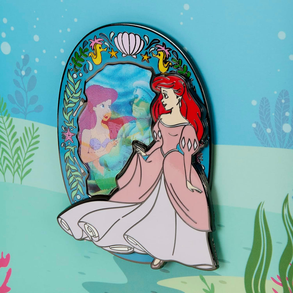 Loungefly Disney The Little Mermaid Princess Lenticular 3 Inch Pin